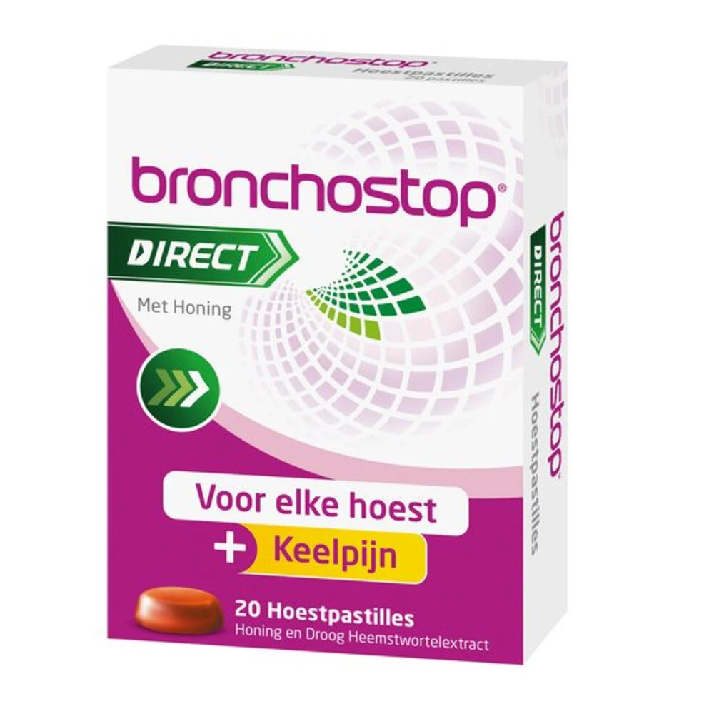 2x Bronchostop Hoestpastilles Direct Met Honing 1 2x Bronchostop Hoestpastilles Direct Met Honing