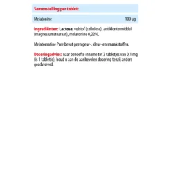 3x Melatomatine Pure Melatonine -Gezondheidssupplementen 1008403 3