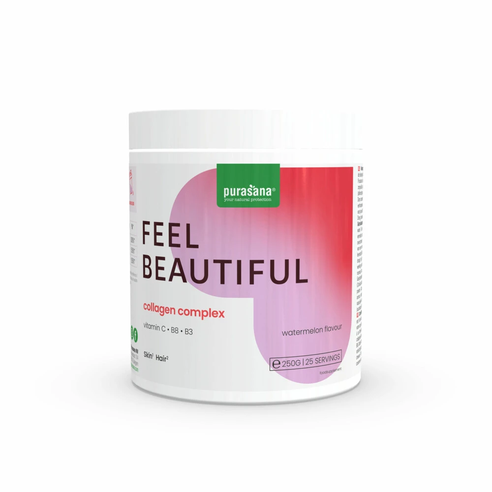 3x Purasana Collageen Watermeloen Huid, Haar En Nagels 1 3x Purasana Collageen Watermeloen Huid, Haar En Nagels
