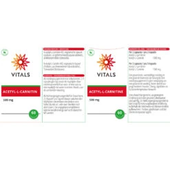 Vitals Acetyl-l-carnitine 500 Mg -Gezondheidssupplementen 1023935 3