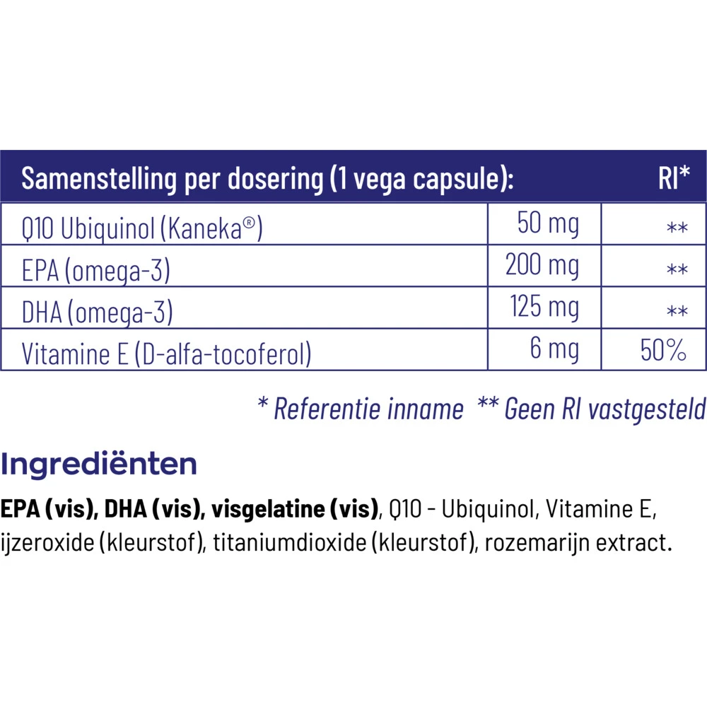 Vitakruid Q10 Ubiquinol & Omega3 4 Vitakruid Q10 Ubiquinol & Omega3 - Afbeelding 4