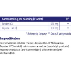 Vitakruid Betaine Hcl 650 Mg 8 Vitakruid Betaine Hcl 650 Mg -Gezondheidssupplementen 1024006 4