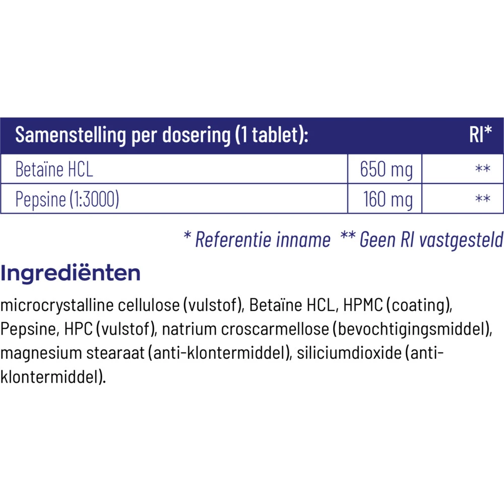 Vitakruid Betaine Hcl 650 Mg 4 Vitakruid Betaine Hcl 650 Mg - Afbeelding 4