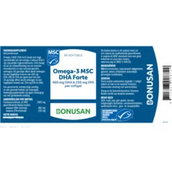 Bonusan Omega 3 MSC DHA Forte -Gezondheidssupplementen 1033018 3