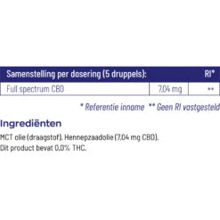 Vitakruid CBD Olie 5% Full Spectrum -Gezondheidssupplementen 1050582 4