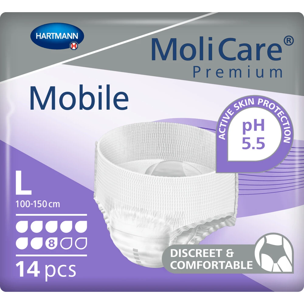 4x Molicare Premium Mobile 8 Druppels Large 2015 Ml Absorptie 1 4x Molicare Premium Mobile 8 Druppels Large 2015 Ml Absorptie