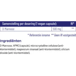 Vitakruid D-Mannose 500 -Gezondheidssupplementen 739405 4