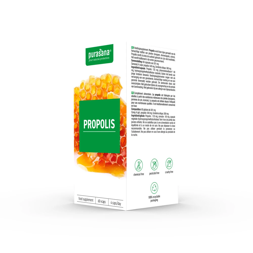 Purasana Propolis 135 Mg 4 Purasana Propolis 135 Mg - Afbeelding 4
