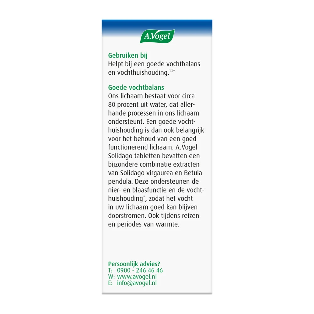 A.Vogel Solidago Vochthuishouding 4 A.Vogel Solidago Vochthuishouding - Afbeelding 4