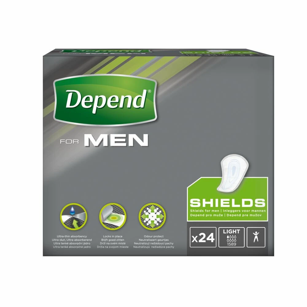 4x Depend For Men Shields 1 4x Depend For Men Shields