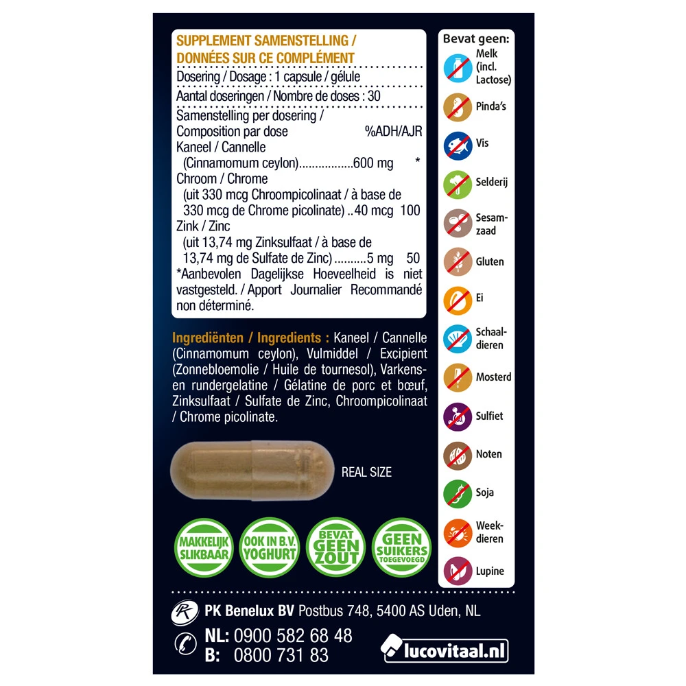 3x Lucovitaal Bloedsuikerspiegel 3 3x Lucovitaal Bloedsuikerspiegel - Afbeelding 3