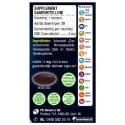 Lucovitaal CBD Cannabidiol 5 Mg -Gezondheidssupplementen 984246 3