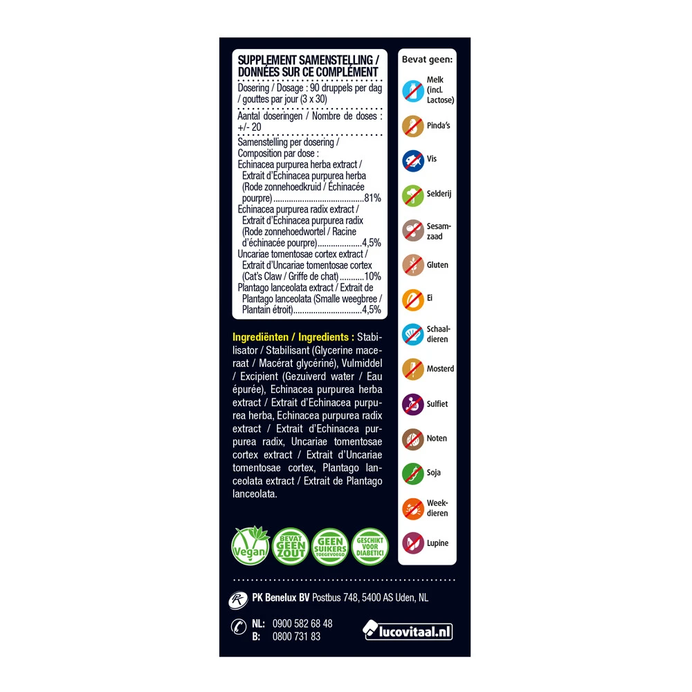 3x Lucovitaal Echinacea Forte Met Catu0027s Claw 4 3x Lucovitaal Echinacea Forte Met Catu0027s Claw - Afbeelding 4