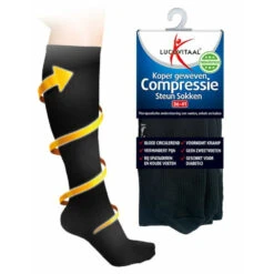 Lucovitaal Compressie Steun Sokken Zwart Maat 36-41 -Gezondheidssupplementen 997685 3